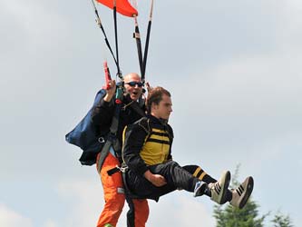 Tandemsprung Landung Tandemsprung Landung