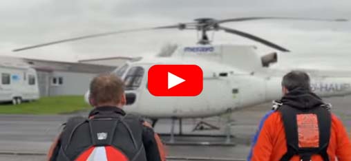 Heli-Tandemspringen bei air-sport im Odenwald